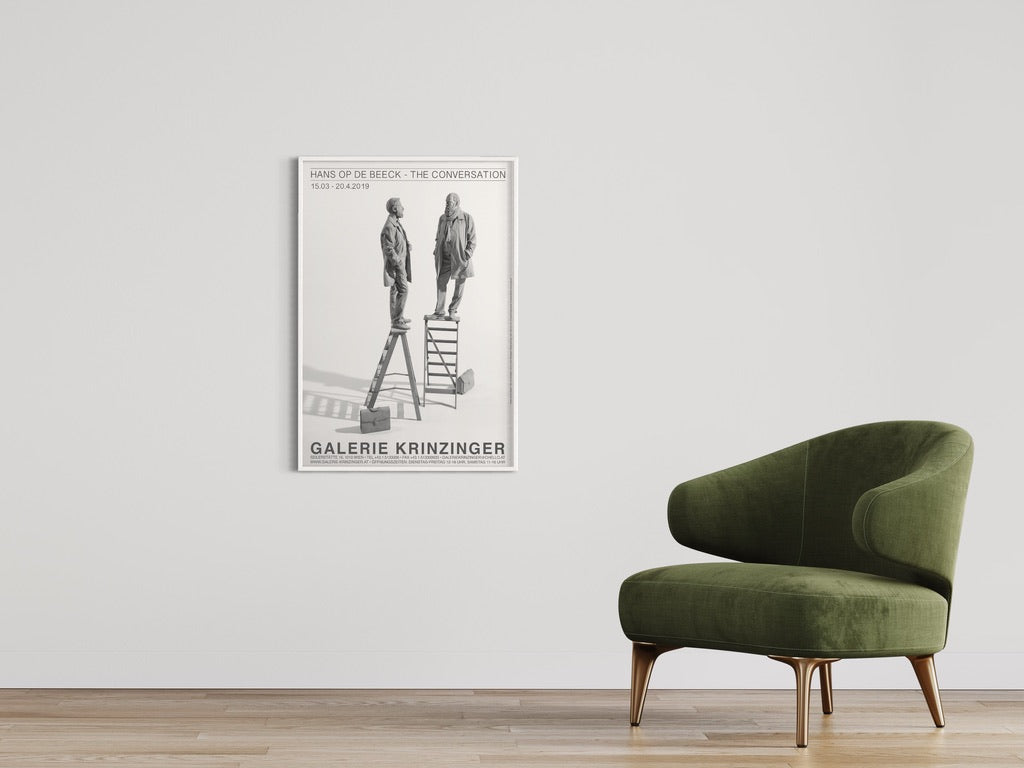 Hans Op de Beeck: The conversation. Poster 2019.