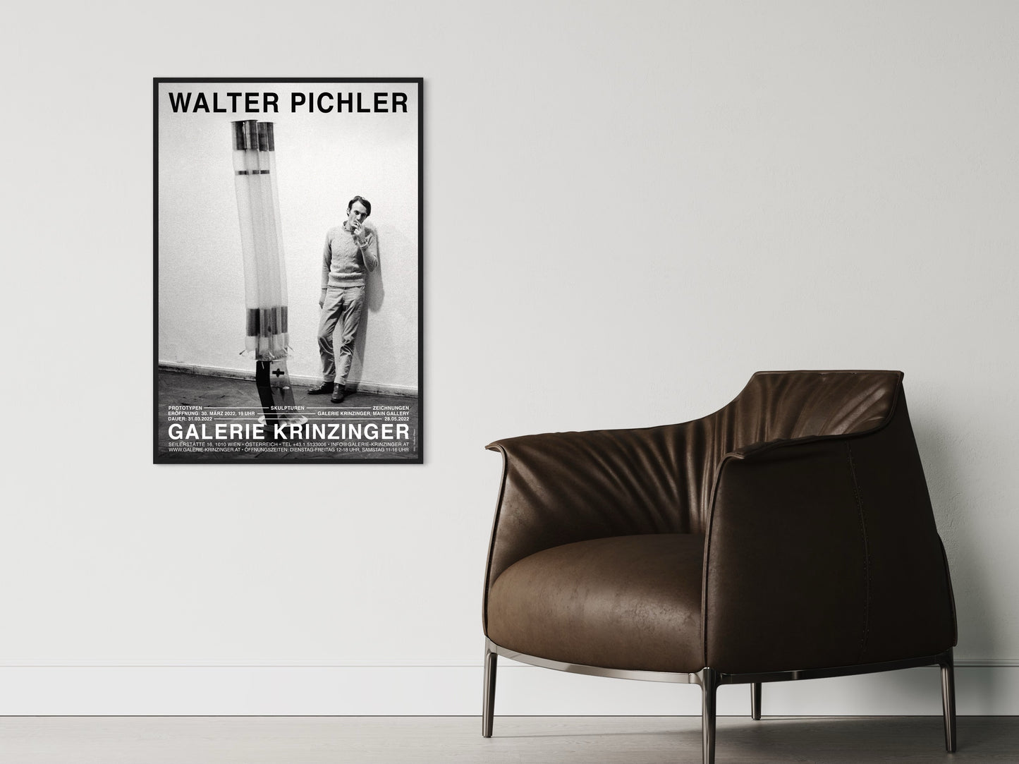 Walter Pichler: Prototypen, Skulpturen, Zeichnungen. Poster 2022.