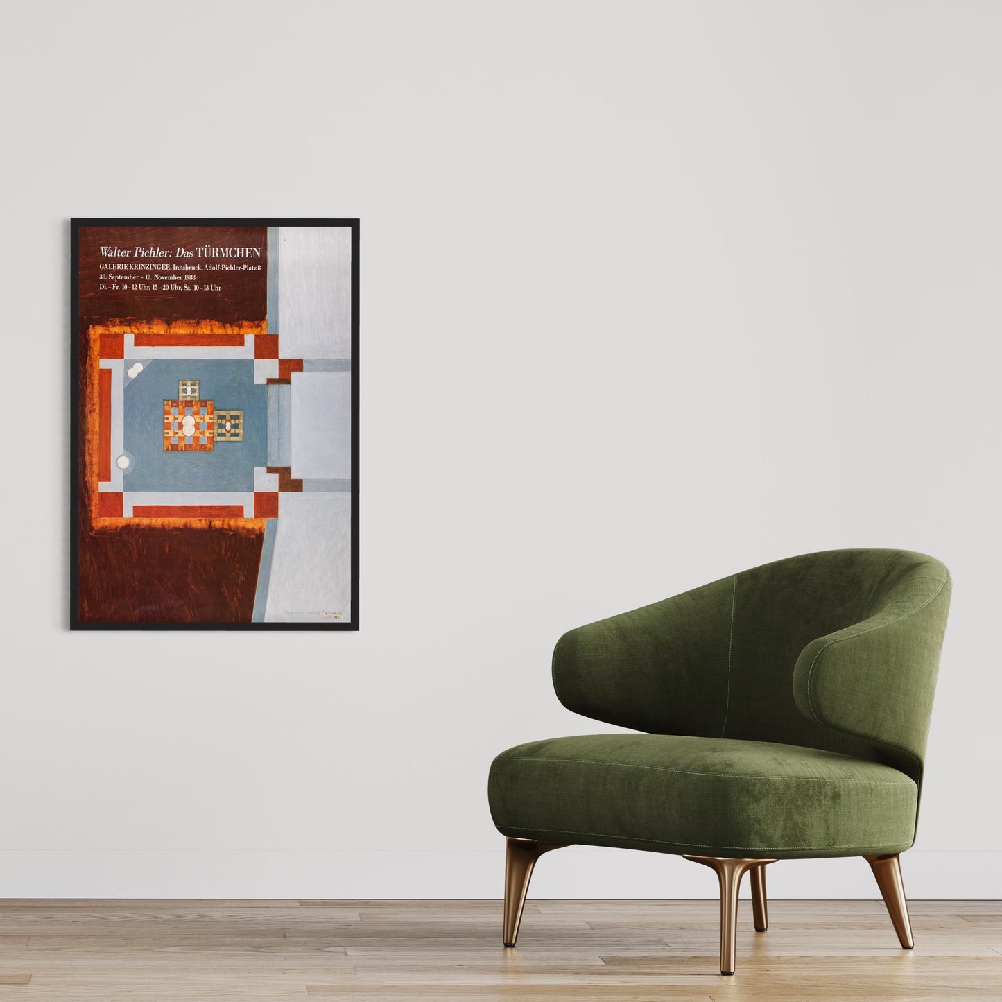 Walter Pichler: Das Türmchen, Poster von 1988.