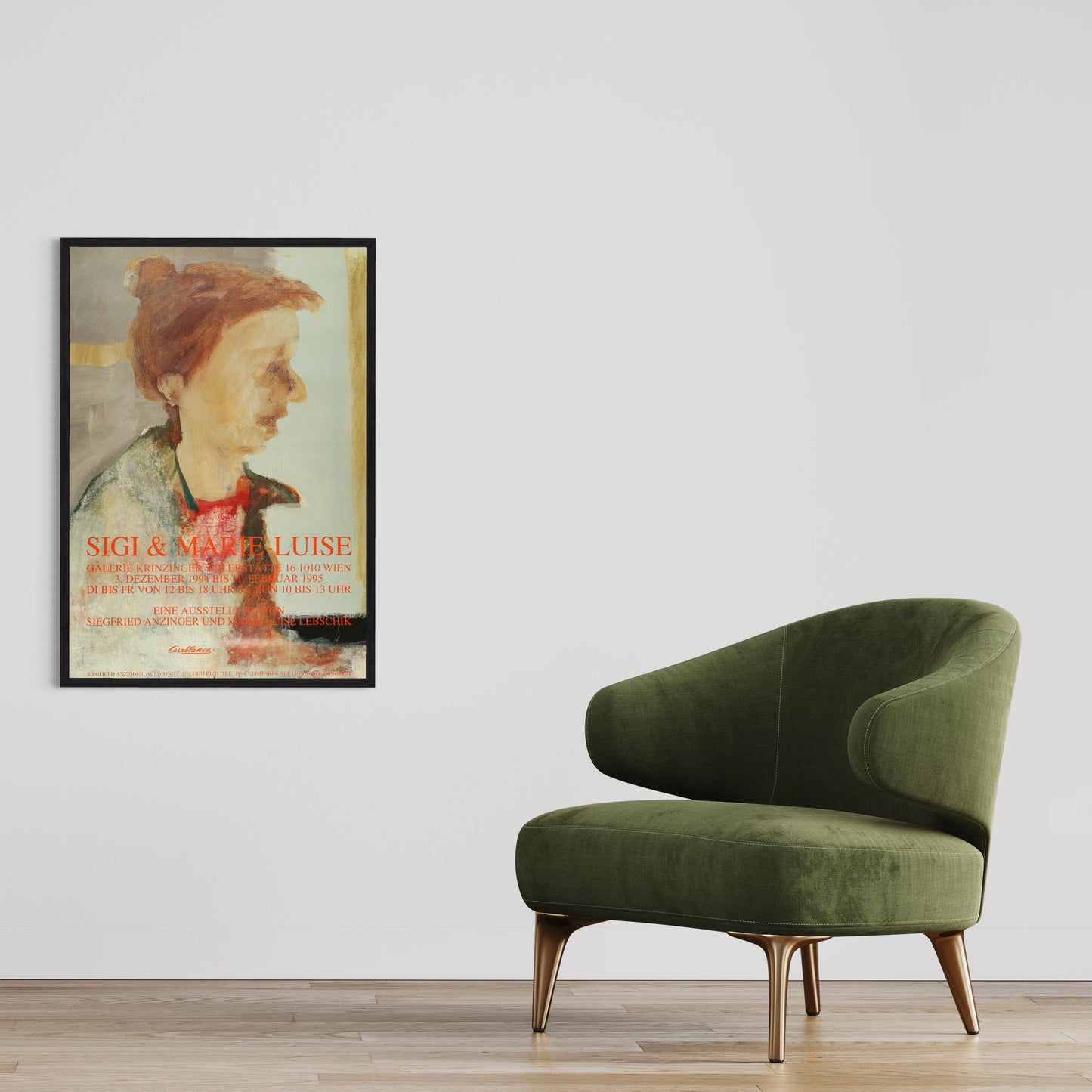 Siegfried Anzinger: Sigi & Marie Luise. Poster 1995.