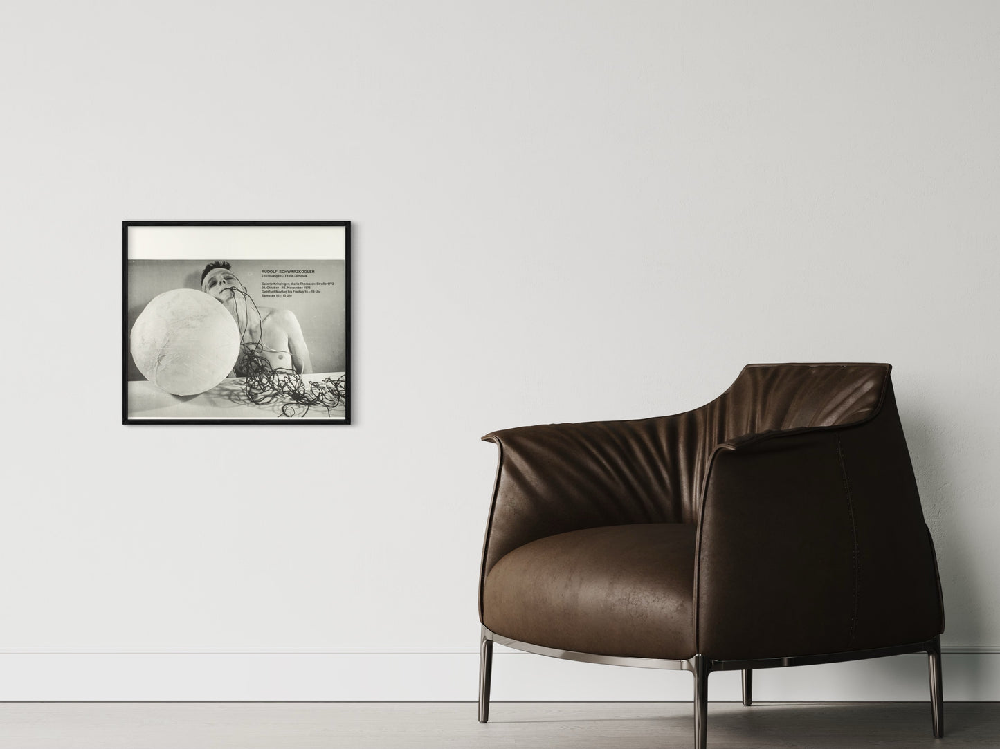 Rudolf Schwarzkogler: Texte - Zeichnungen - Photos. Poster 1976.