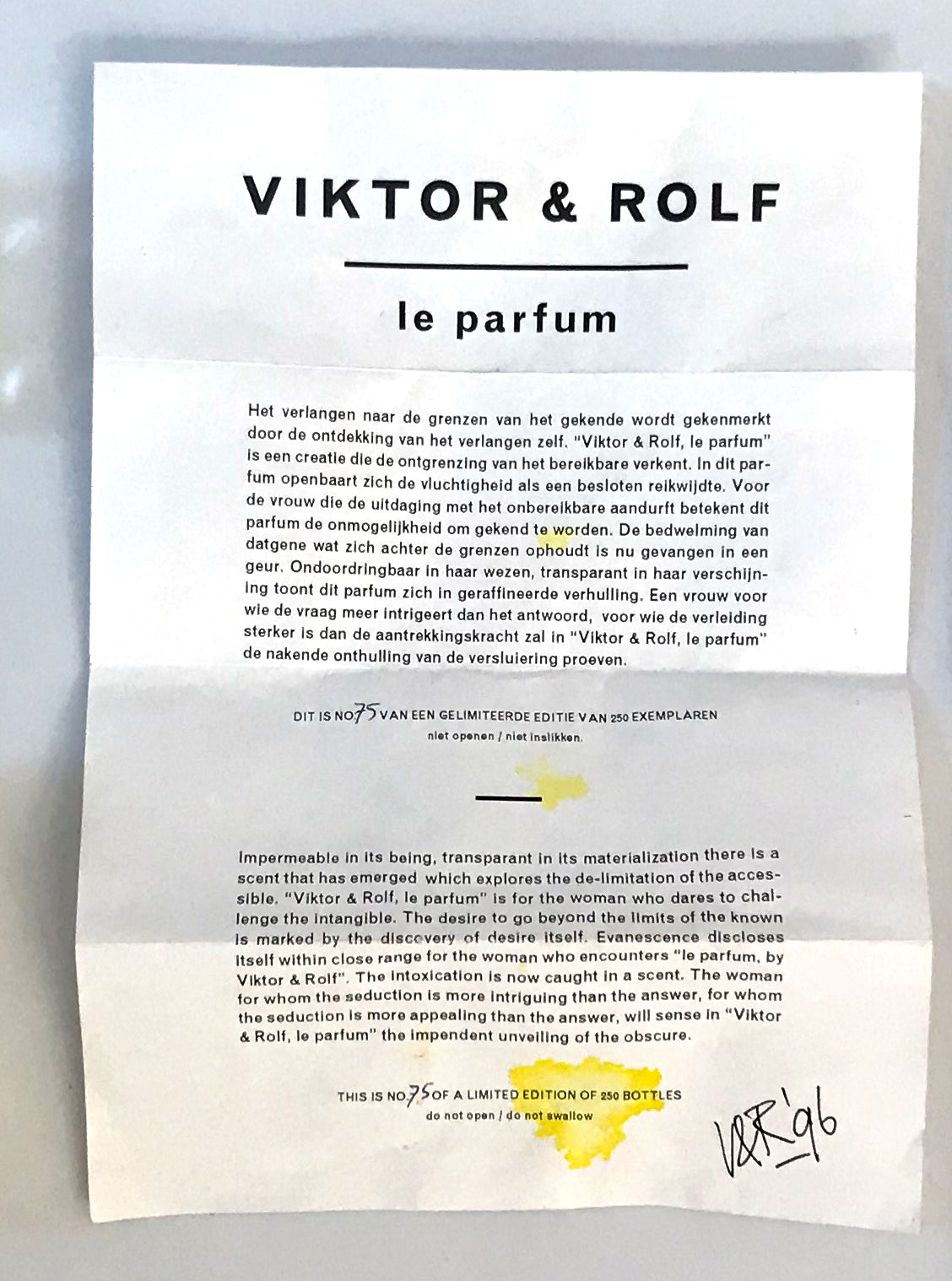 Viktor & Rolf: le parfum