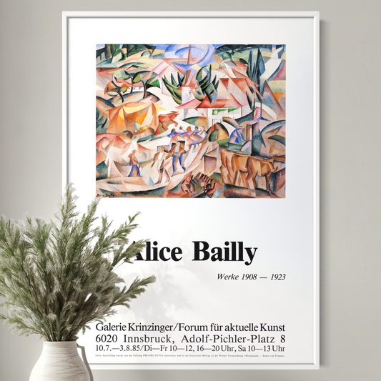 Alice Bailly: Werke 1908-1923. Poster von 1985.