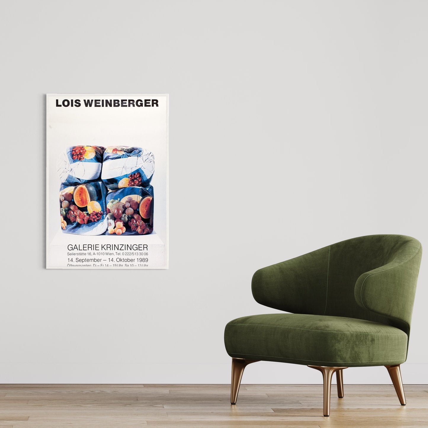 Lois Weinberger: Ausstellung. Poster 1989.