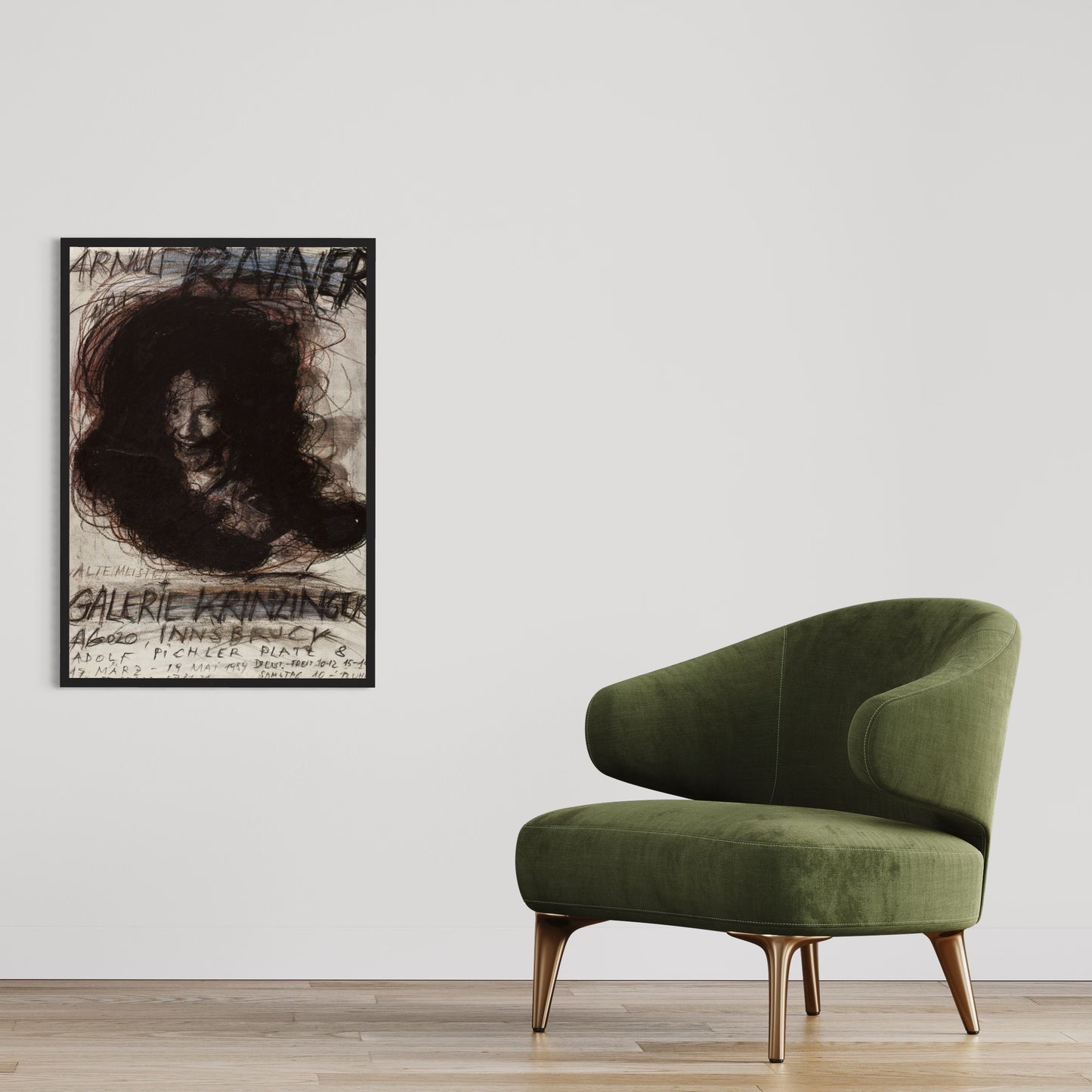 Arnulf Rainer, Alte Meister. Poster von 1989.