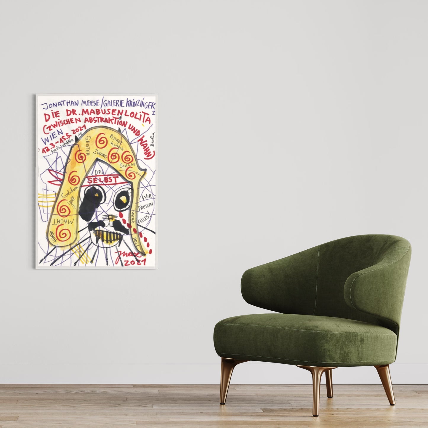 Jonathan Meese: Dr. Mabusenlolita - Lolita. Poster 2021.