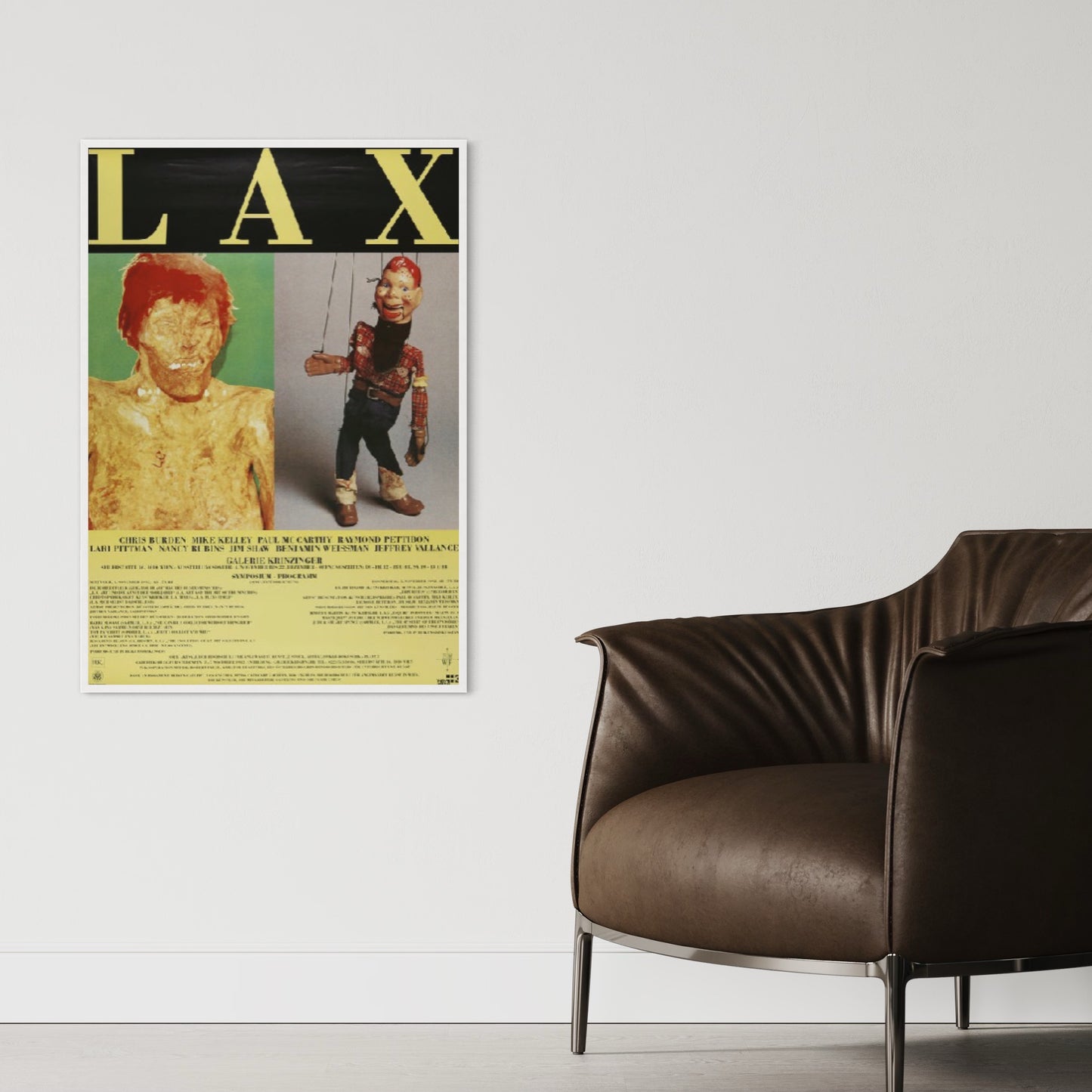 LAX (Paul McCarthy / Mike Kelley) Poster von 1992.