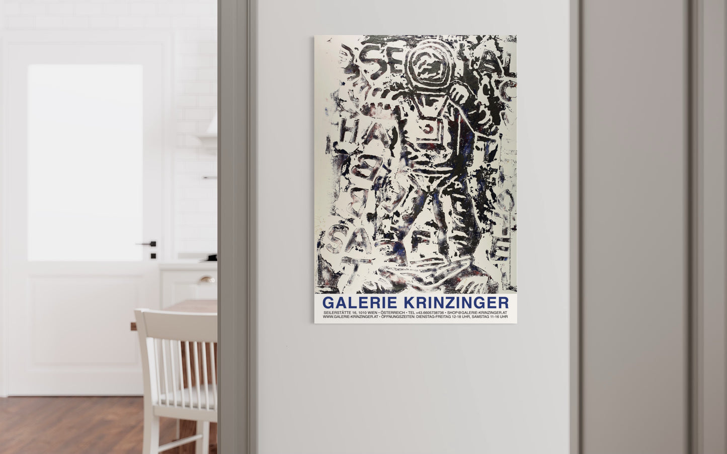 Christian Eisenberger: o.T. (Astronaut), Poster 2023.