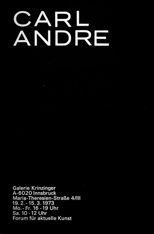 Carl Andre: Carl Andre