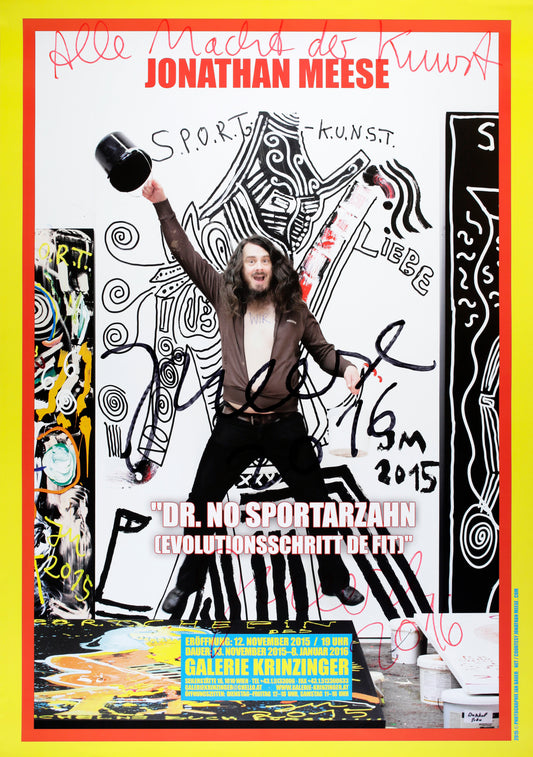 Jonathan Meese: "DR. NO SPORTARZAHN (EVOLUTIONSSCHRITT DE FIT)" WIR