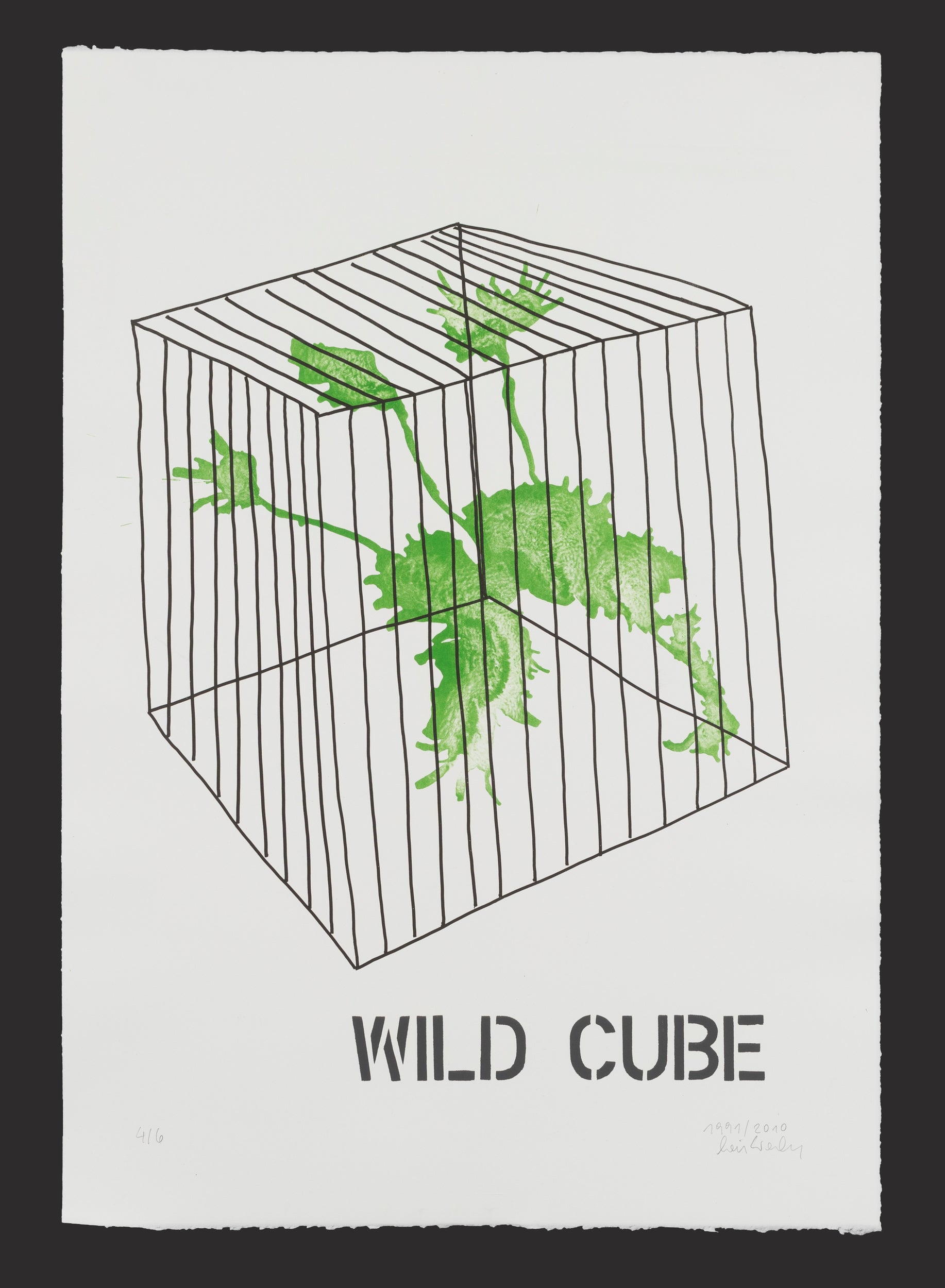 Lois Weinberger: Wild cube (green)