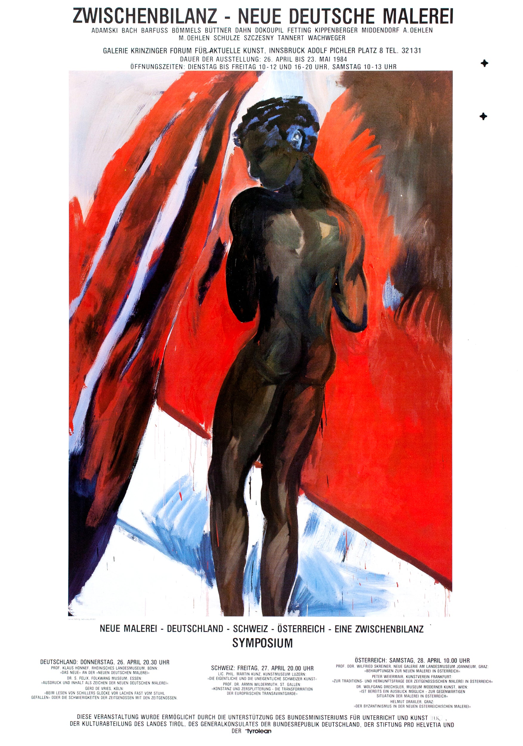 Diverse: Zwischenbilanz - Neue Deutsche Malerei  / Rainer Fetting (Plakat / Art Poster 1984)