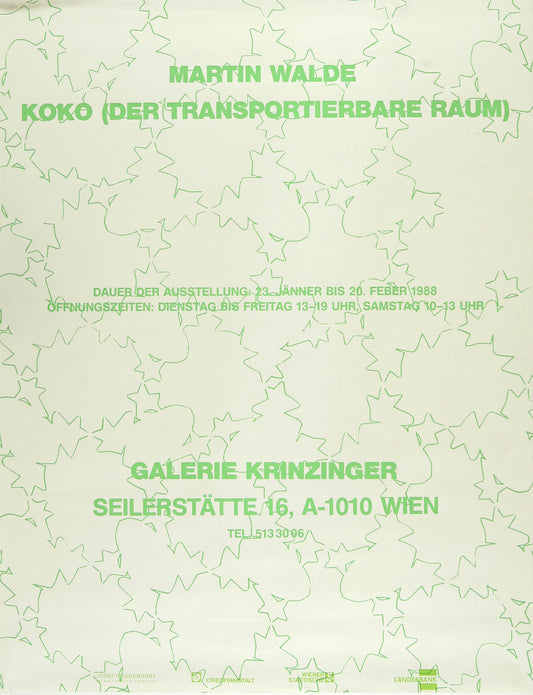 Martin Walde: Galerie Krinzinger: KOKO (der transportierbare Raum)