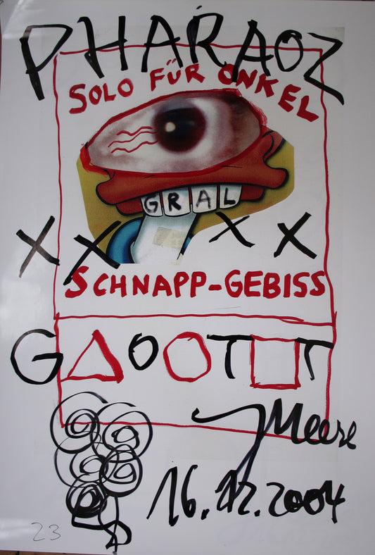 Jonathan Meese: Solo für Onkel Schnapp-Gebiss Plakat Edition