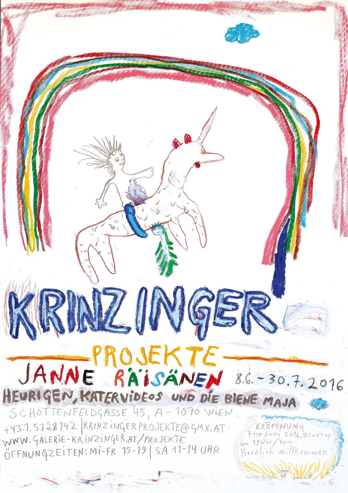 Janne Räisänen: Heurigen, Katervideos und die Biene Maja, Poster 2016